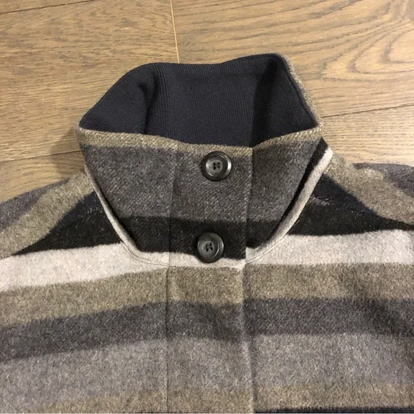 PrAna Women’s Wool Blend Lily Striped Jacket. Sz Medium Coal. Gently Worn - Picture 3 of 16